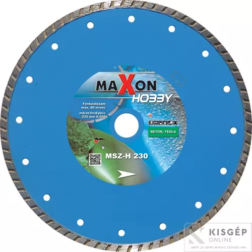 MT230H Diatech Maxon HOBBY turbó  230x22,2x7 gyémánttárcsa