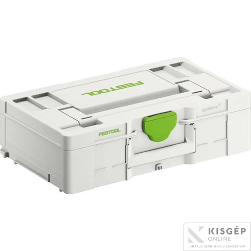 Festool SYS3 L 237 Systainer széles alapfelülettel. Kompatibilis szállítórendszerekkel, biztosítva a rendet és áttekinthetőséget. Vásárolja meg még ma!