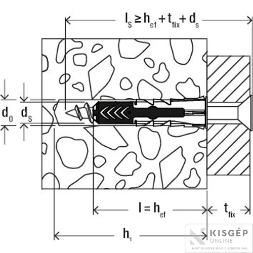 Fischer Duopower 6x30 S műanyag dűbel 1db