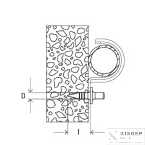 Fischer ED 15 beütőszeg 1db