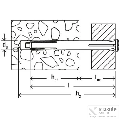 Fischer F10M202 fém ablakkeret dűbel 1db