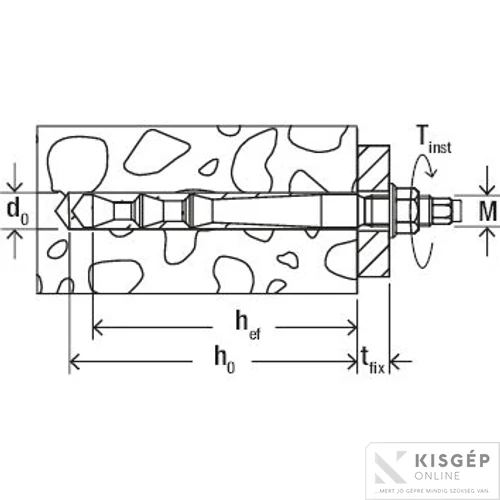 Fischer FHB II-A L M 8x60/30 Highbond dübel 1db