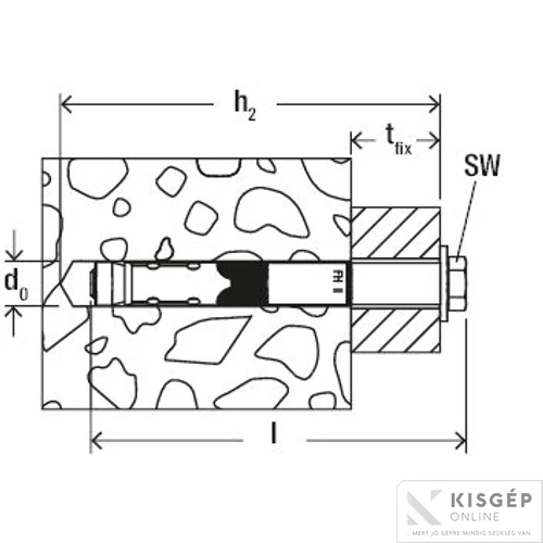 Fischer FH II 15/10 S R nagyteljesítményű dübel 1db