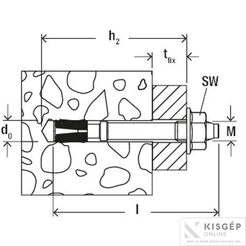 Fischer FNA II 6x30 M6/10 C szeghorgony 1db