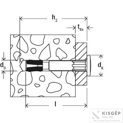 Fischer FNA II 6x30/50 A4 szeghorgony 1db