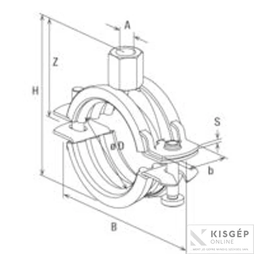 Fischer FRS Plus 2˝csőbilincs 62-64 1db