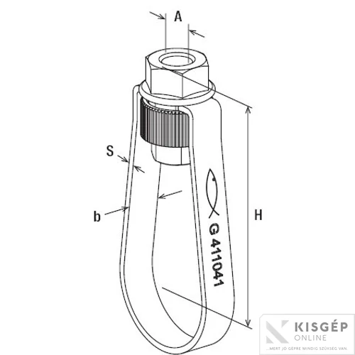 Fischer FRSL 60 spinkler csőbilincs 2ˇ M10 menet 1db