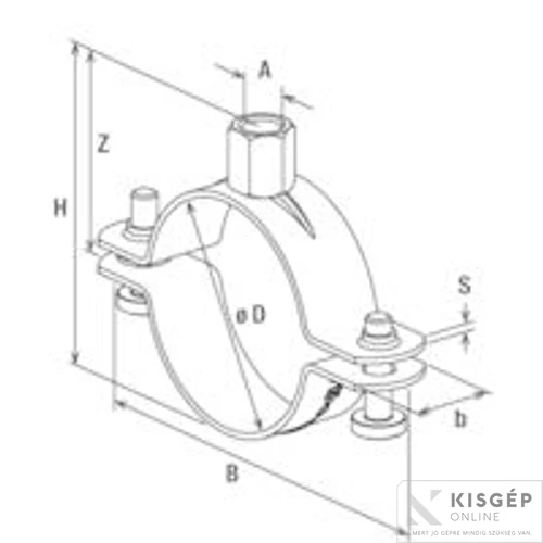 Fischer FRSN 166-175 M10/M12 csőbilincs 1db