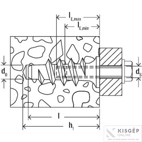 Fischer FTP K 4 turbó gázbetondűbel nylon 1db