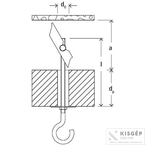 Fischer KD-5 billenőhorog 1db