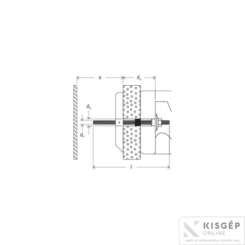 Fischer KM10 Fém billenőhorog 1db