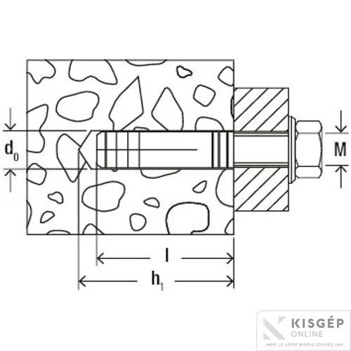 Fischer MS 8x28 metrikus rézdübel 1db