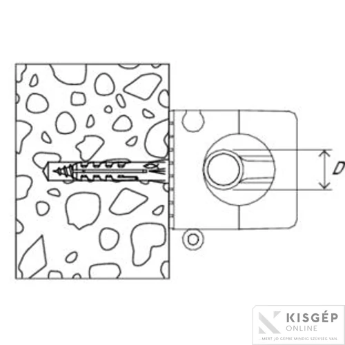 Fischer SCH 812 vezetékbilincs nylon 1db