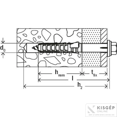 Fischer SXR 10 x 230 FUS rögzítődübel 1db