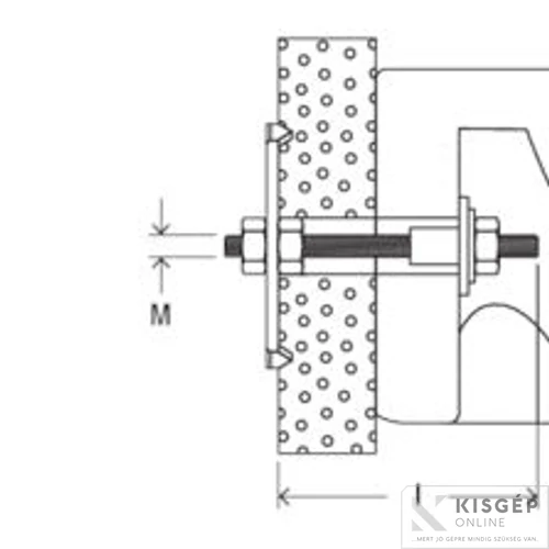 Fischer WDP 10x170 átmenő mosdótálrögzitő 1db