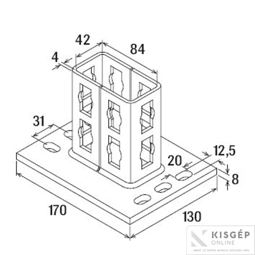 Fischer PSF 82 síntalp dupla sínhez 1db