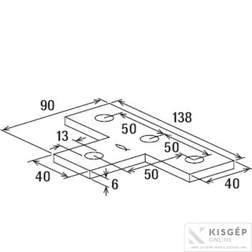 Fischer FFF 4T kapcsolódó elem tüzihorganyzott 1db