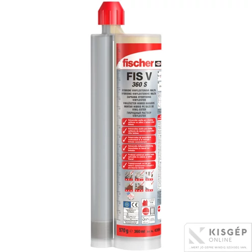 Fischer FIS V 360 S Ragasztóhabarcs Vinyl 1db