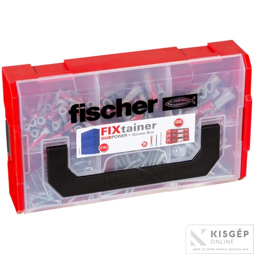Fischer  FIXTAINER DUOPOWER dűbel és csavar készlet 1db