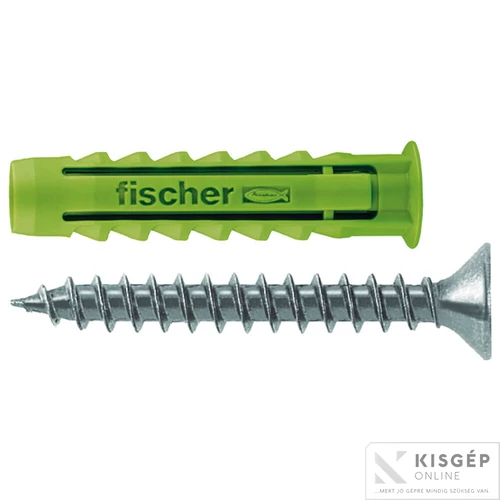 Fischer SX 6 S/10 műanyag dűbel csavarral GREEN 1db