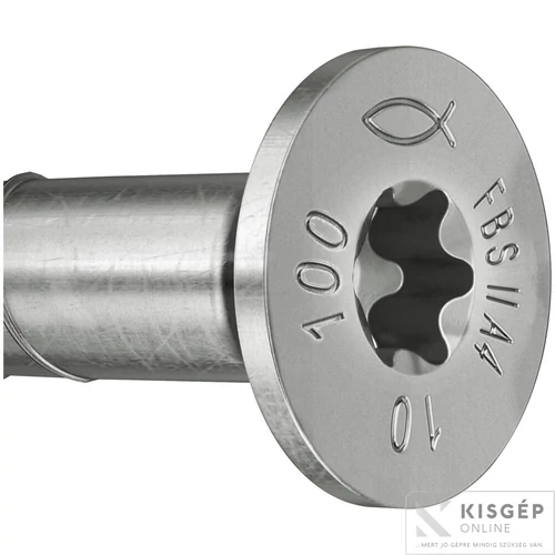Fischer 8x60 betoncsavar A4 süllyesztett fejű 1db