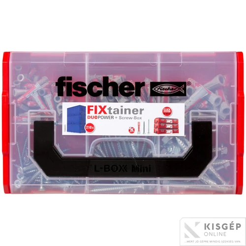 Fischer  FIXTAINER DUOPOWER dűbel és csavar készlet 1db