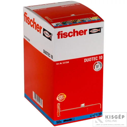Fischer DUOTEC 10 Billenő dűbel gipszakrtonhoz és üreges falazatba