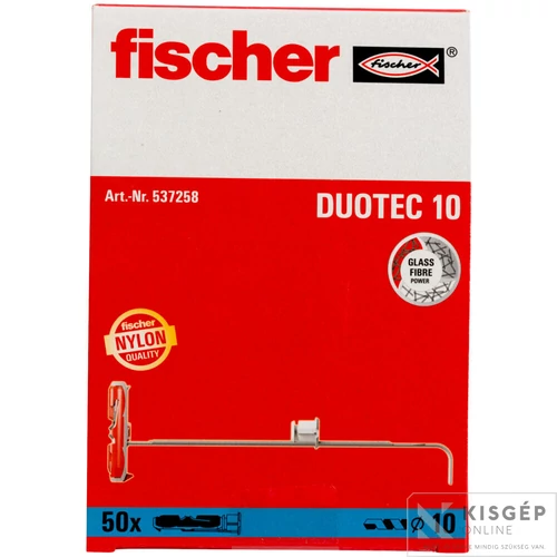 Fischer DUOTEC 10 Billenő dűbel gipszakrtonhoz és üreges falazatba