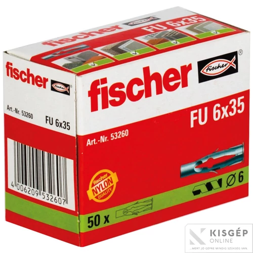 Fischer FU 6x35 univerzális dűbel 1db