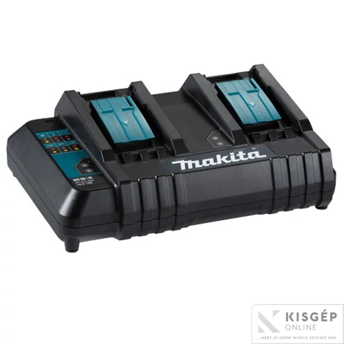 Makita DC18SH akkumulátor töltő 14,4V-18V Li-ion KÉT PORTOS LXT (normál)