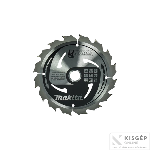 Makita körfűrészlap Mforce 165x20mm Z16