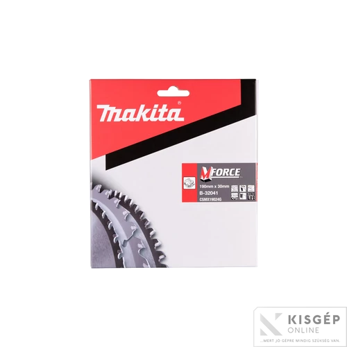 Makita körfűrészlap Mforce 190x30mm Z24