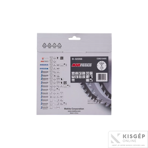 Makita körfűrészlap Makforce 210/30mm Z40