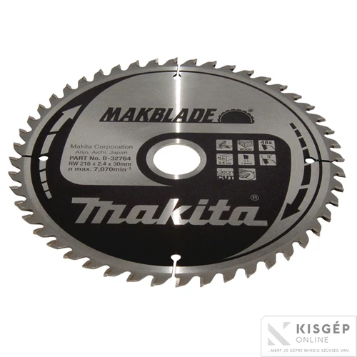 Makita körfűrészlap Makblade 216x30mm Z48