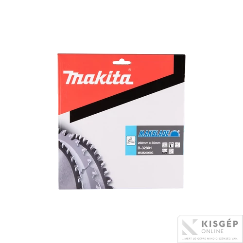 Makita körfűrészlap Makblade 260x30mm Z60