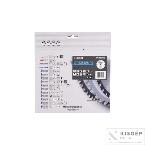 Makita körfűrészlap Makblade 260x30mm Z60