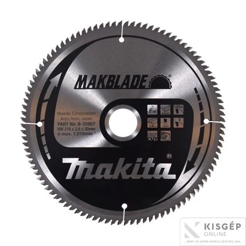 Makita körfűrészlap Makblade 216x30mm Z100