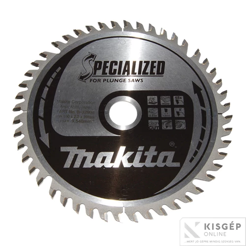 Makita körfűrészlap merülő 160x20mm Z48