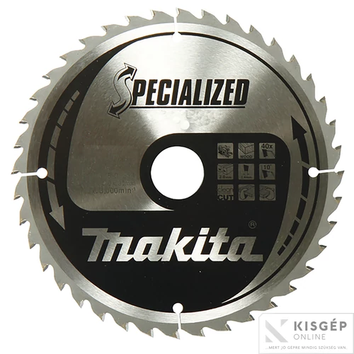 Makita körfűrészlap merülő 165x20mm Z56 ALU