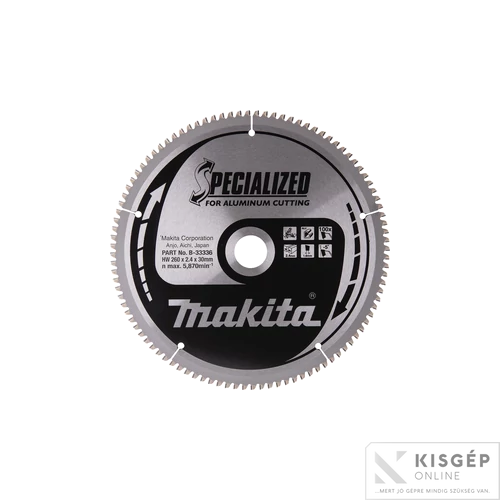 Makita körfűrészlap 260x30mm Z100 ALU