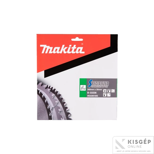 Makita körfűrészlap 260x30mm Z100 ALU