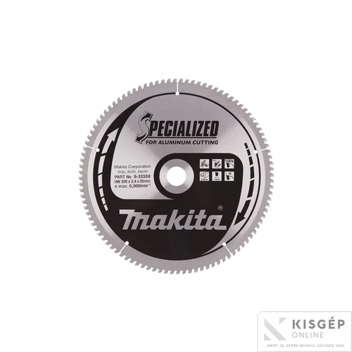 Makita körfűrészlap 305x30mm Z100 ALU