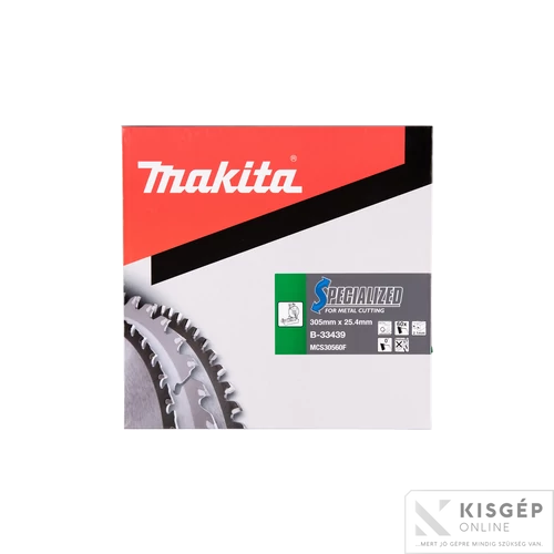 Makita körfűrészlap 305x25,4mm Z60 FÉM