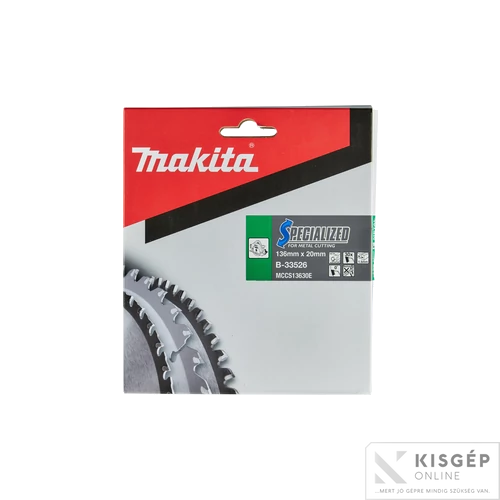 Makita körfűrészlap akkus 136x20mm Z30 FÉM