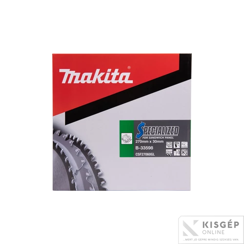 Makita körfűrészlap szendvicspanelhez 270x30 Z60