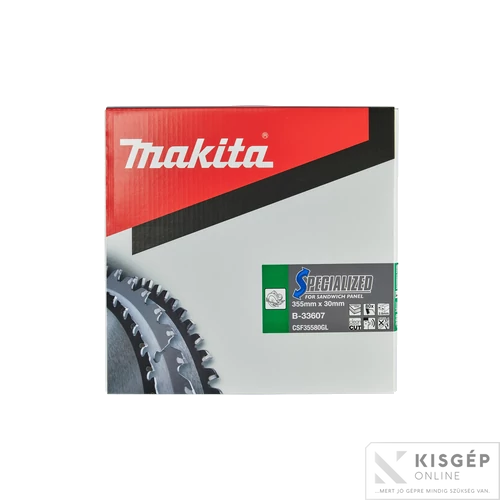 Makita körfűrészlap szendvicspanelhez 355x30 Z80