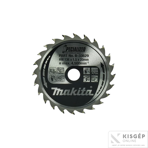 Makita körfűrészlap akkus FA 136x20mm Z24