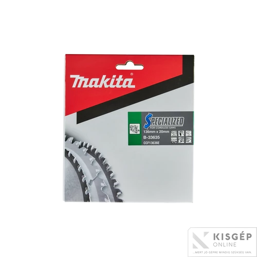 Makita körfűrészlap akkus FA 136x20mm Z36