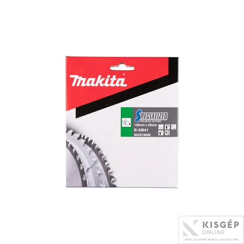 Makita körfűrészlap akkus 136x20mm Z50 FÉM
