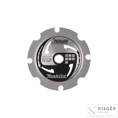 Makita körfűrészlap merülő 165x20mm Z4 BETONROST LAP